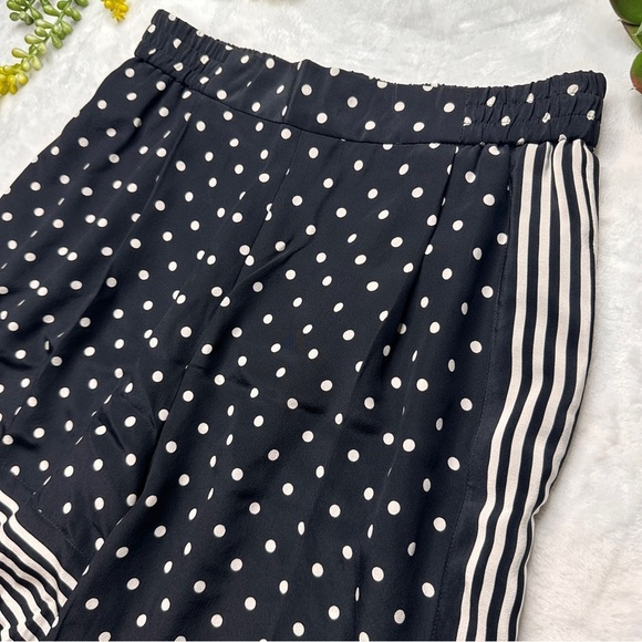 Stella McCartney Zandra Printed Silk Crepe De Chine Shorts In Black EU 38/ US 8 - Picture 3 of 15